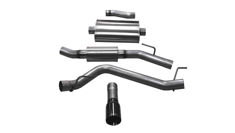 Jeep Gladiator JT Performance Exhaust - CORSA Performance - Cat-Back Single Touring Side Exit - Black - `20-`25